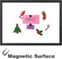 TORASO Magnetic Dry Erase White Board, Vintage Black Frame, 18"x 24", Wall Hanging for Office/School/Home Memo