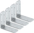 3"x3"x1.2" 90 (Galvanized-4 Steel L Bracket, Degree Metal Iron Corner Brace - Right Angle Joist Brackets for Wood