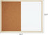 GDMINLO 16.5"x12.6" Dry Erase Cork Board, Bulletin Combination Board, Wall Mounted Memo Board for Home, School, Office