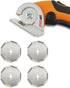 Replacement Rotary Blades for Worx WX2300 Zipsnip - 4 Pcs Compatible Cutter Blade for Cordless Scissors