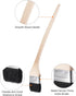 uxcell Bent Radiator Paint Brush: 17" Length, 3" Width Bristle with Long Wood Handle, 4Pcs