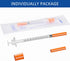 U-100 0.5ml 31G 5/16 Inch(8mm) Pack 100 Syringe , Syringes for Lab Supplies Dispensing Supplies, Individually Wrapped