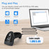 Eyoyo EYH2 2D PDF417 Handheld USB Barcode Scanner, Wired Automatic QR Code Scanner Data Matrix Bar Code Reader