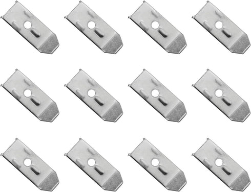 JCBIZ 12PCS Table Leveling Iron Piece Connector Firmware Tight Thickness Silver Iron Table