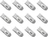 JCBIZ 12PCS Table Leveling Iron Piece Connector Firmware Tight Thickness Silver Iron Table
