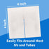 4" 4" 6-Ply (Pack 250) Vakly Sterile Split Gauze x of Absorbent Non-Woven Drain Sponges with Precut Slit for IV