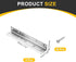 4Pcs 0.98"x0.98"x7.87" (25x25x200mm, uxcell L-Shaped Brackets Corner Brace, Corner Bracket Shelf Bracket Right Angle