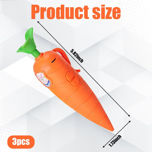 WmerWmn 3-Pack Set Carrot Recorder Pen, Voice Recording Writing Tool with Playback Feature, Creative Activities
