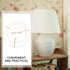 Wire Lamp Shade Rings Drum Lamp Shade Strong Frame Lampshade Bracket Kit with US Style Spider Fitter for DIY Table