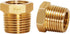 NPT 1/4 Female to NPT 3/8 Male Thread Adapter, Brass Reducer for Garden PVC Hose, Air, Gas, Fuel Line (2 pcs)