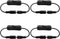 BokWin 4 Pack DC 12V Inline On/Off Switch with 5.5x2.1mm Male to Female