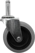 Shepherd Hardware 9807 3-Inch Swivel Stem Caster - Rubber Wheel, 175-lb Load Capacity