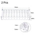 uxcell Lab Stand Acrylic Test Tube Rack Holder, 40-Well Clear for 0.2ml, 10ml (2Pcs)
