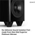 1.5” Bigfoot Isolation Feet - Non Adhesive Rubber Stoppers, 4 Pack Non-Skid Bumpers for Turntable Isolation, Anti