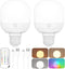 Yochoice 2-Pack Rechargeable Battery Operated Light Bulb with Remote Control, E26 Battery Powered