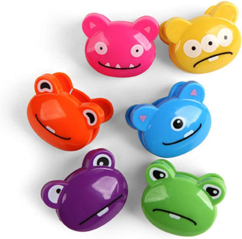 Kikkerland Monsters Bag Clips, Set of 6