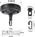 5-1/8 Inch 6 Upgraded Version Light Canopy Kit, Iron Ceiling Canopy Kit for Pendant Light, Ceiling Plate for Chandelier