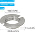 LUORNG 9PCS G9 3/4 Inch 0.79 Inch Light Socket Rings Alloy Lamp Shade Holders Silver Tone for Table Floor Lamps Inner