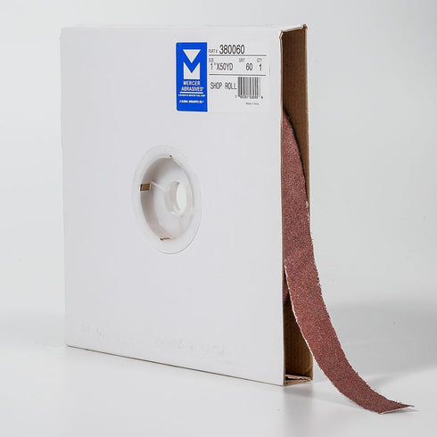Mercer Industries Shop Roll, 1" x 50 yards, 60 Grit