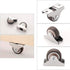 ZX@Casters 1 Inch 4 Packs, Silent Caster Rubber Directional Wheel | Suitable for Small Bed Bottom Tatami Drawer Pulley