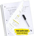 Five Star Spiral Notebooks, 5 Subject, Wide Ruled, 200 Sheets, 2 Pack, Black, Blue
