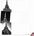 The Best Card Company - 20 All Occasion Blank Greeting Cards (4 x 5.12 Inch) - Towering Paris AM7028OCB-B2x10 (10