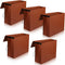 Chuangdi 5 Pcs Expanding File Wallet | Heavy Duty Box of 8 Brown File Folders | Letter Size File Organizer