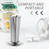 5Pcs 4.52X2.75X9.84in Stainless Steel Tweezers Holder Organizer for Salon and Barber Tools Compact Plier Jar Container