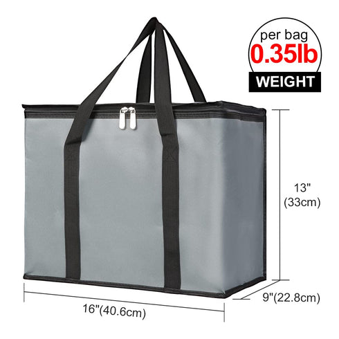 2-Pack Frozen Bodaon Insulated Reusable Grocery Bag with Top, X-Large Foods Cold, Cooler Shopping Accessories