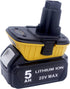Lasica 2Pack DCA1820 18V to 20V Adapter, Compatible with DEWALT 18V XRP Tools and Dewalt 20V Max Battery