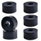 Multi Purpose Rubber Spacer 1 Inch OD x 3/8 Inch ID x 1/2 Inch Thickness, 6pcs Anti Vibration Black Rubber Washers for