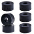 Multi Purpose Rubber Spacer 1 Inch OD x 3/8 Inch ID x 1/2 Inch Thickness, 6pcs Anti Vibration Black Rubber Washers for
