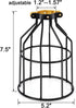 YI LIGHTING 1-Piece (1) Industrial Vintage Style Metal Lamp Guard Cage for Pendant String Lights and Vintage Lamp