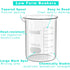 ONiLAB Scientific Glass Beaker 8.5 oz and 17 oz, 2 Sizes 250ml and 500ml, 2pcs for Each Size, 3.3 Borosilicate Griffin