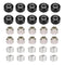 Zeberoxyz 10pcs POM Small Pulley V-Slot Wheels Kit - Double Bearing, for Aluminum Extrusion 3D Printer Parts