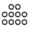 MECCANIXITY Nitrile Rubber O Ring: 0.59" OD, 0.31" ID, 0.14" Width NBR Sealing Gasket, Pack of 10