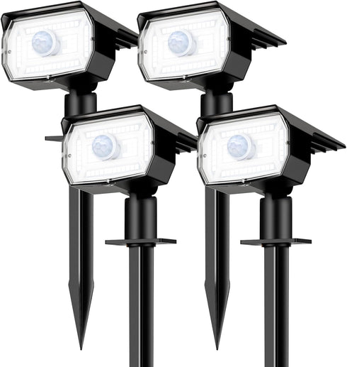 nipify Solar Lights Outdoor Waterproof, Motion Sensor Spot Lights- 4 Pack/56 LED/3