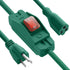 Outdoor Extension Cord with On/Off Waterproof Switch, Heavy Duty 3 Prong Extension Cord, 3 Ft, Green