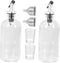 Mouthwash Dispenser Set Glass Bottle Cup Accessories Boys and Girls Adults Reusable
