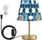 ALAZA Table Lamp for Bedroom Nightstand Watercolor Conch Nautical Coastal Bedside Lamp