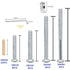 XVTHOAKU 20Set Kit-M6 20/40/60/80mm 1 Crib Hardware Screws Hex Socket Head Cap Crib Baby Bed Bolt and Barrel Nuts