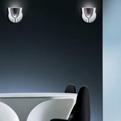 Jesco Lighting WS215-BU/SN 215 1-Light Lina Series Wall Sconce, Blue/Satin