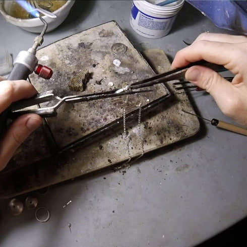 MMOBIEL Industrial Precision Fiber Grip Soldering Tweezer, Stainless Steel Cross Locking Tip for Electronics Repair