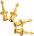 LIFKOME Set 4 1.96X0.78 Inches Lamp Finial Caps of - Solid Zinc Alloy Lamp Shade Holder Knobs for Table and Floor Lamps
