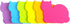 Cute Cat Sticky Notes - 6 Color Bright Colorful Sticky Pad, 75 Sheets/Pad Self-Sticky Note Pads