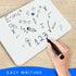 Small White Board, 9 x 12 Dry Erase Board, 6 White Board Dry Erase, Double Sided Lapboard for Kids, Office and Classroom
