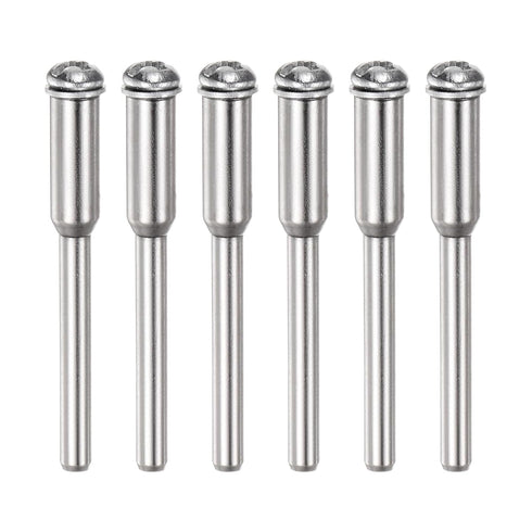 6pcs Cut Off Wheel Screw Mandrel, 3mm Shank Dia Cutting Disc Holder for Rotary Tools