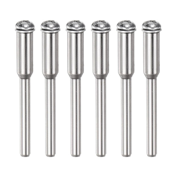 6pcs Cut Off Wheel Screw Mandrel, 3mm Shank Dia Cutting Disc Holder for Rotary Tools