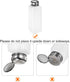 HARFINGTON Solvent Alcohol Dispensers 500ml, Push Down Liquid Dispenser Pump Bottle with Stainless Steel Lid