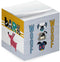 Whimsical Dogs Sticky Note Cube / 600 Sheets / 2.75" Memo Block / Dog Lover Note Cube / Made in USA / Different Canine